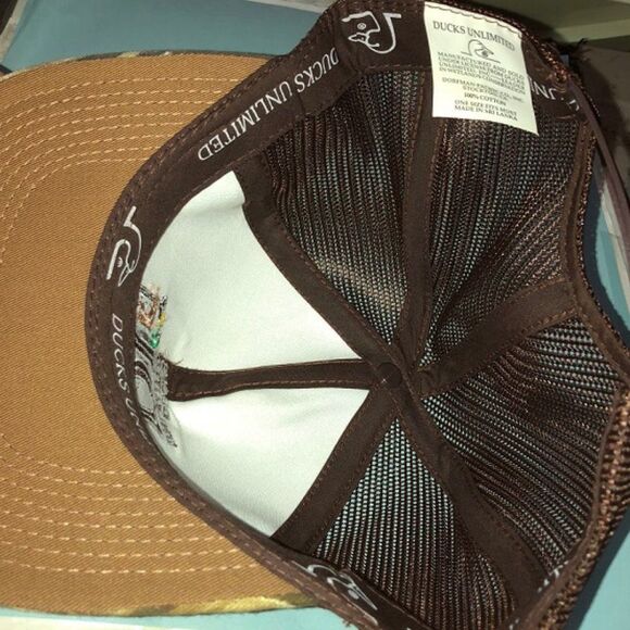 Ducks Unlimited Committee Member -NEW Snapback Camouflage Cap Official DU - Picture 6 of 6